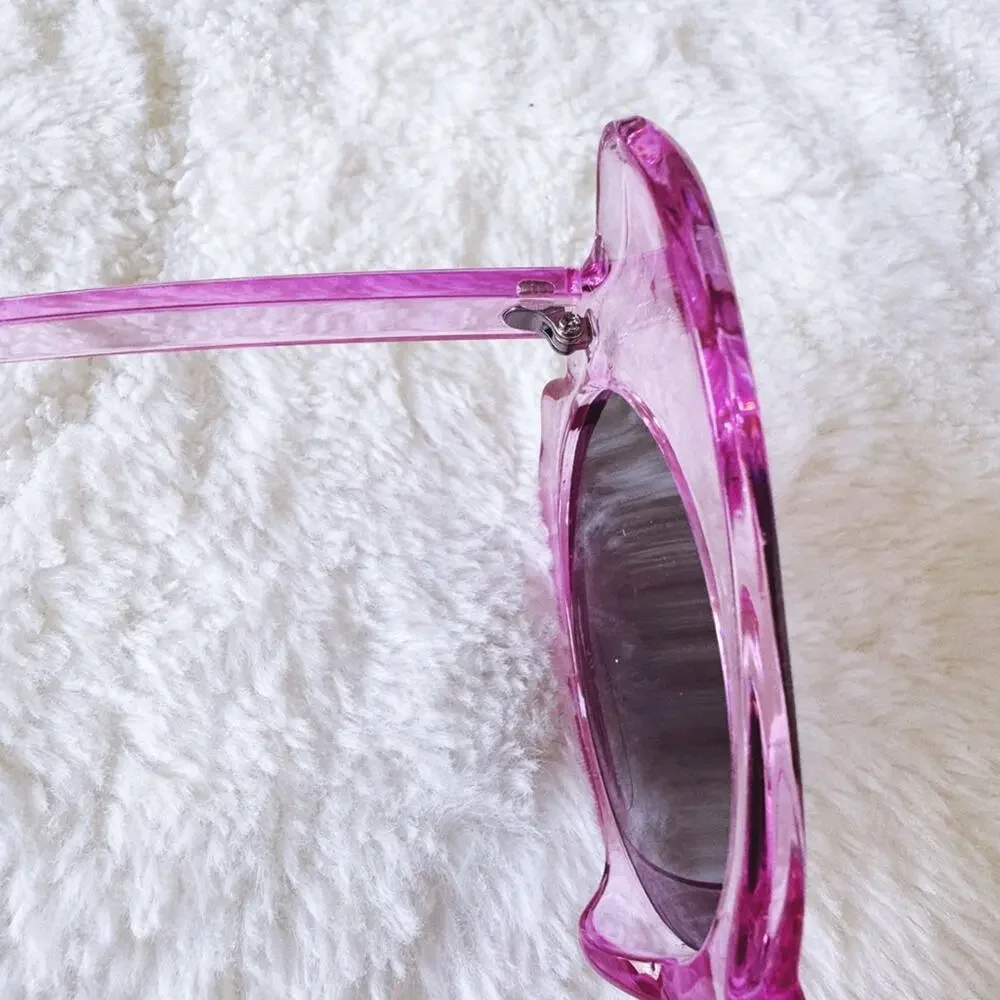 Eliza Dark Pink Butterfly-shaped Sunglasses
